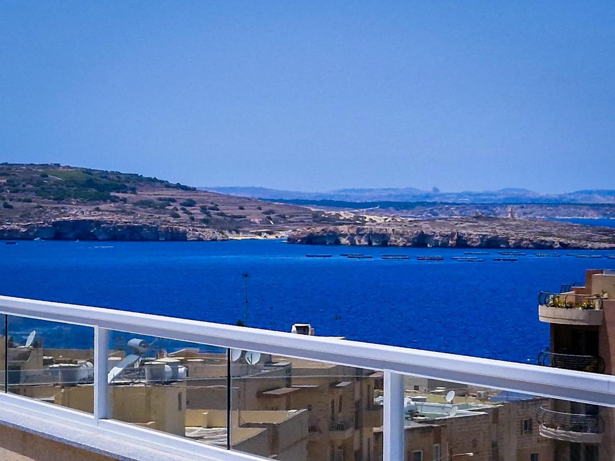 Sea View New Penthouse Terrace & Garage Parking Apartment St. Paul's Bay Exterior foto